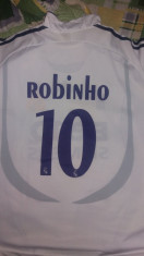 Tricou Real Madrid cu Robinho, numarul 10, Adidas foto