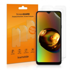 Set 3 Folii de protectie pentru Samsung Galaxy A20s, Kwmobile, Fata, Transparenta, 53323.1 foto