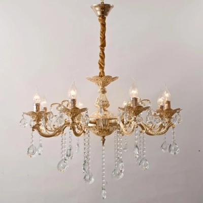 Candelabru Majed 8x E14 Auriu foto