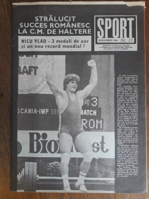Revista Sport nr. 11 / 1986 / CSP foto
