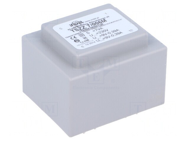 Transformator &Icirc;ncapsulat 7VA 230VAC 9V 9V PCB