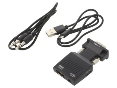 Convertor HDMI 1.4 Negru foto