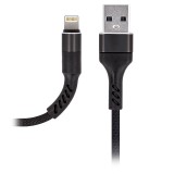 Cablu Date si Incarcare USB la Lightning MaXlife MXUC-01, 1 m, Negru