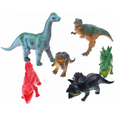 Set 6 figurine din cauciuc - Dinozauri foto