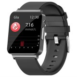 SMARTECH SmartWatch Cu Senzor Glucometru, Acid Uric, EKG, Grasimea din Corp, Temperatura Corporala, Ritm Cardiac, Tensiune Arteriala, Nivel Oxigen, Ap