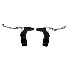 Set Manete Frana Winzip WL-217D stanga-dreapta, Negru-Argintiu Ultimate FactoryBikes