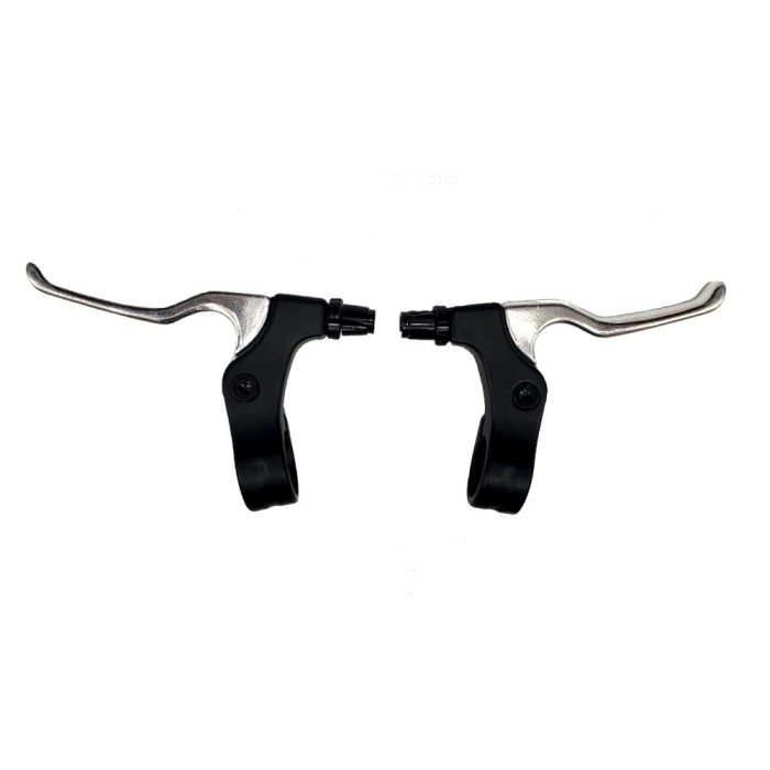 Set Manete Frana Winzip WL-217D stanga-dreapta, Negru-Argintiu Ultimate FactoryBikes