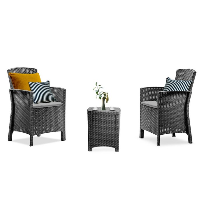 Set mobilier de grădină Lima Balcon, grafit