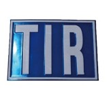 Placuta metalica TIR din otel reliefat