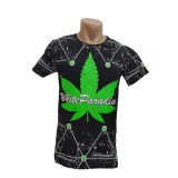Tricou barbatesc imprimeu frunza - XL