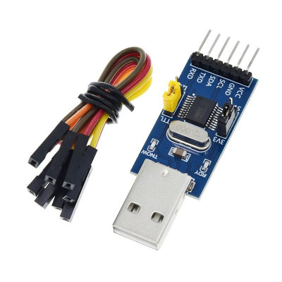 CH341T convertor USB la TTL, I2C / IIC si UART suport 3.3V si 5V foto