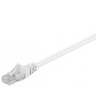 Cablu UTP cat5e mufat 0.5m patch cord alb Goobay