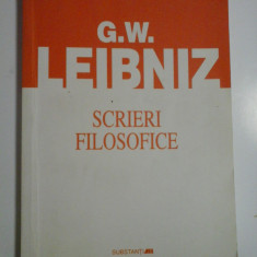 SCRIERI FILOSOFICE - G. W. LEIBNIZ ( cartea prezinta sublinieri)