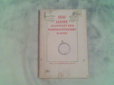 100 Jahre,,manifest der kommunistischen parte I-Sechs aufsatze-Mitin,Kruschkov.. foto
