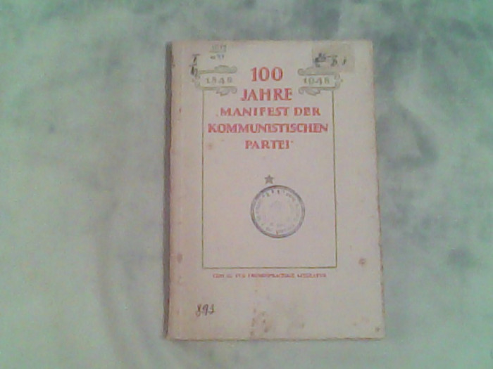 100 Jahre,,manifest der kommunistischen parte I-Sechs aufsatze-Mitin,Kruschkov..