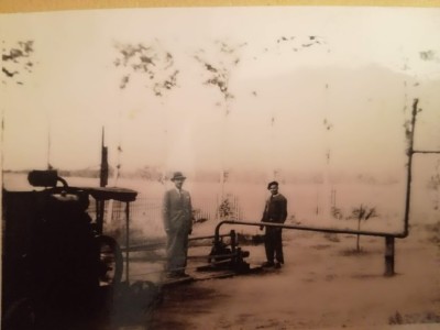 Motorul montat la sonda nr. 1, iunie 1939, 9/6 cm, industrie interbelică foto