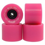 Cumpara ieftin Set 4 roti Penny Board 60x45 mm roz cu rulmenti ABEC 7