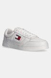 Tommy Jeans sneakers din piele TJM THE GREENWICH NEW ESS culoarea alb, EM0EM01574