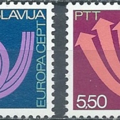 B1764 - Jugoslavia 1973 - Europa-cept 2v. neuzat,perfecta stare