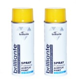 Set 2 x Vopsea Spray Brilliante Galben Auriu RAL 1004, 400ml