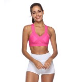 Bustiera Sport Dama Benzi Elastice Late M756-55 Fuchsia Decolteu V X Spate Poliester/Spandex S/M M/L