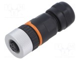 Conector M12 5 pini mamă drept IP67 pe cablu aurit LAPP 60V