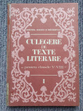 Teodorescu, V. - CULEGERE DE TEXTE LITERARE pentru CLASELE V-VIII, vol. I, 1989