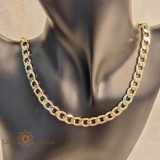 Cumpara ieftin Lant cuban hip hop placat cu aur de 14 K - 50 cm