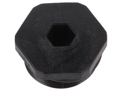 Capac de protecţie M40 1,5 IP68 poliamidă neagră 46mm foto