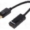 Cablu DisplayPort - HDMI, DisplayPort mufa, HDMI soclu, 150mm, negru, ASSMANN - AK-340400-001-S