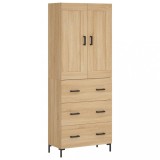 Cumpara ieftin Dulap inalt, stejar sonoma, 69,5x34x180 cm, lemn compozit