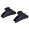 Clame Păr, Model Ondulat, Set 2 Bucăți, Negru Mat, 9cm