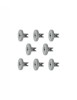 Set 8 roti de 40mm pentru cosul inferior al masinii de spalat vase Zanussi, Electrolux