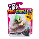 TECH DECH SK8 CREW PACHET PLACA SI FIGURINA 9.6CM SAPCA VERDE, Spin Master