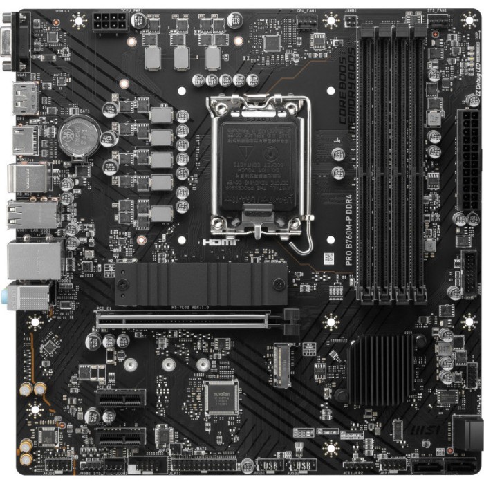 Placa de baza Socket 1700 MSI PRO B760M-P, 4xDDR4 BULK fara backshield/accesorii