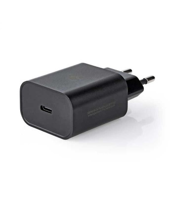 Incarcator retea 3A 1-iesire USB type C PD 18W negru Nedis foto