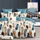 LENJERIE FINET 6 PIESE CU HUSĂ &ndash; 160&times;200 ȘI 180&times;200 (KINSLEY-H)