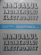 MANUALUL INGINERULUI ELECTRONIST RADIOTEHNICA VOL.1 - EDMOND NICOLAU foto