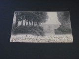 Carte Poștală Vintage Olanda - Peisaj Romantic cu Pod(posibil din perioada 1900-1940)