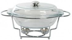 Chafing dish cu vas termorezistent 2500ml Helios foto