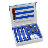 Set Capete Microdermabraziune cu Diamante, Ingrijirea Pielii, Inlocuibile, Kit Complet, Otel Inoxidabil