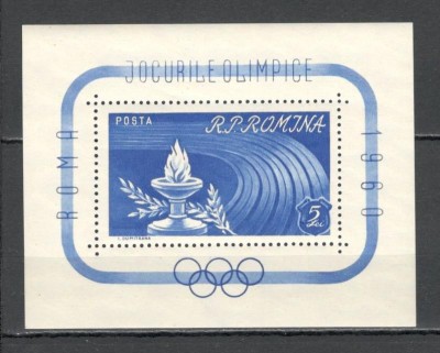 Romania.1960 Olimpiada de vara ROMA-Bl. YR.248 foto