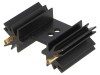 Radiator extrudat negru 25,4mm pentru SOT32 TO220 TO3P