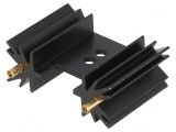 Radiator extrudat negru 25,4mm pentru SOT32 TO220 TO3P