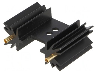 Radiator extrudat negru 25,4mm pentru SOT32 TO220 TO3P foto