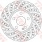 Disc frana MERCEDES GLA-CLASS (X156) (2013 - 2016) TRW DF6262S