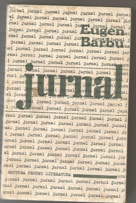 H(01) - Eugen Barbu -Jurnal- dedicatie si autograf foto