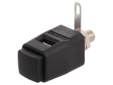 Clemă de laborator neagră 70VDC 16A 29mm