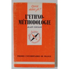 L&#039;ETHNOMETODOLOGIE par ALAIN COULDON , 1987