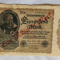 Germania - 1000 Mark / supra tipar 1 miliard (1922) 121E
